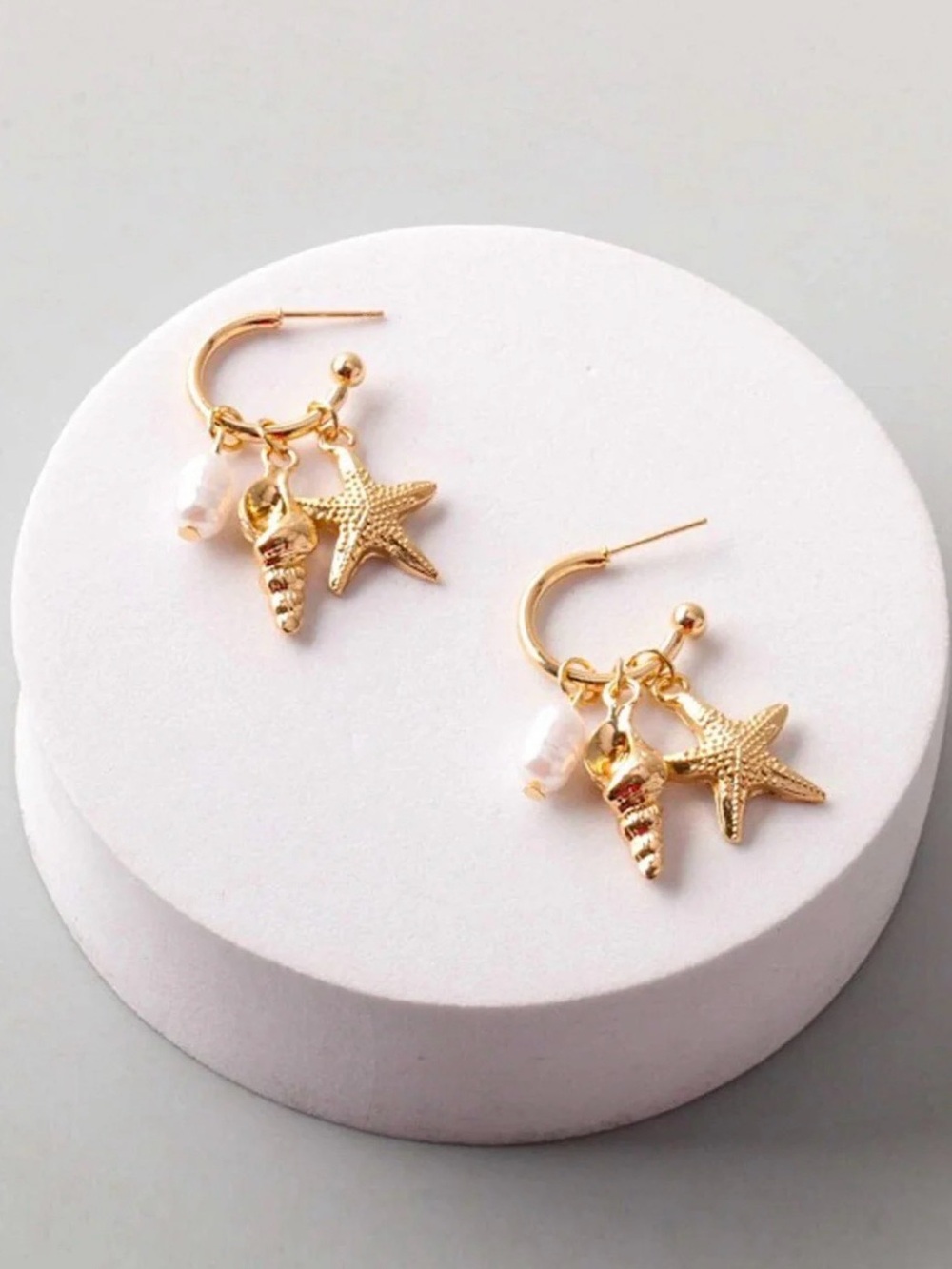 Mermaid’s Keepsake Hoops - Gold